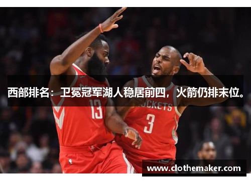 西部排名：卫冕冠军湖人稳居前四，火箭仍排末位。
